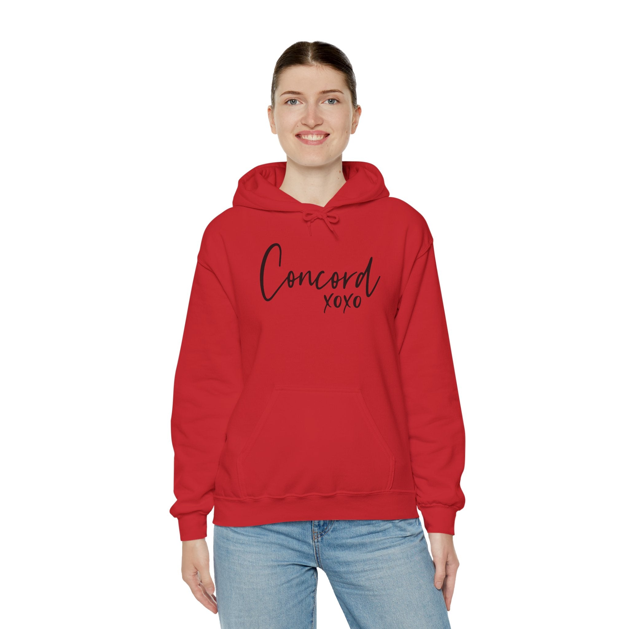 Concord North Carolina NC State Cursive Hoodie