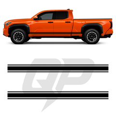 Toyota Tacoma Triple Side Stripe Decals - 3-Stripe Rocker Panel Kit Set of 2 (2024-Present)