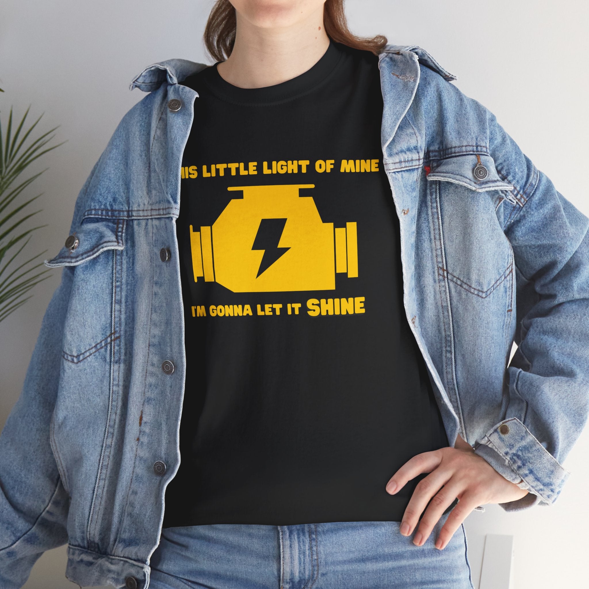 Funny Mechanic Engine Light JDM Graphic Novelty Gift Unisex T-Shirt