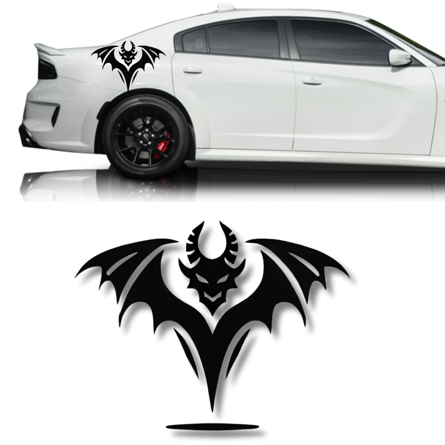 Demon Decal Fits Dodge Charger, Challenger and Durango