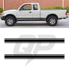 Toyota Tacoma Classic Triple Side Stripe Decals - 3-Stripe Rocker Panel Kit Set of 2 (1995-2004)
