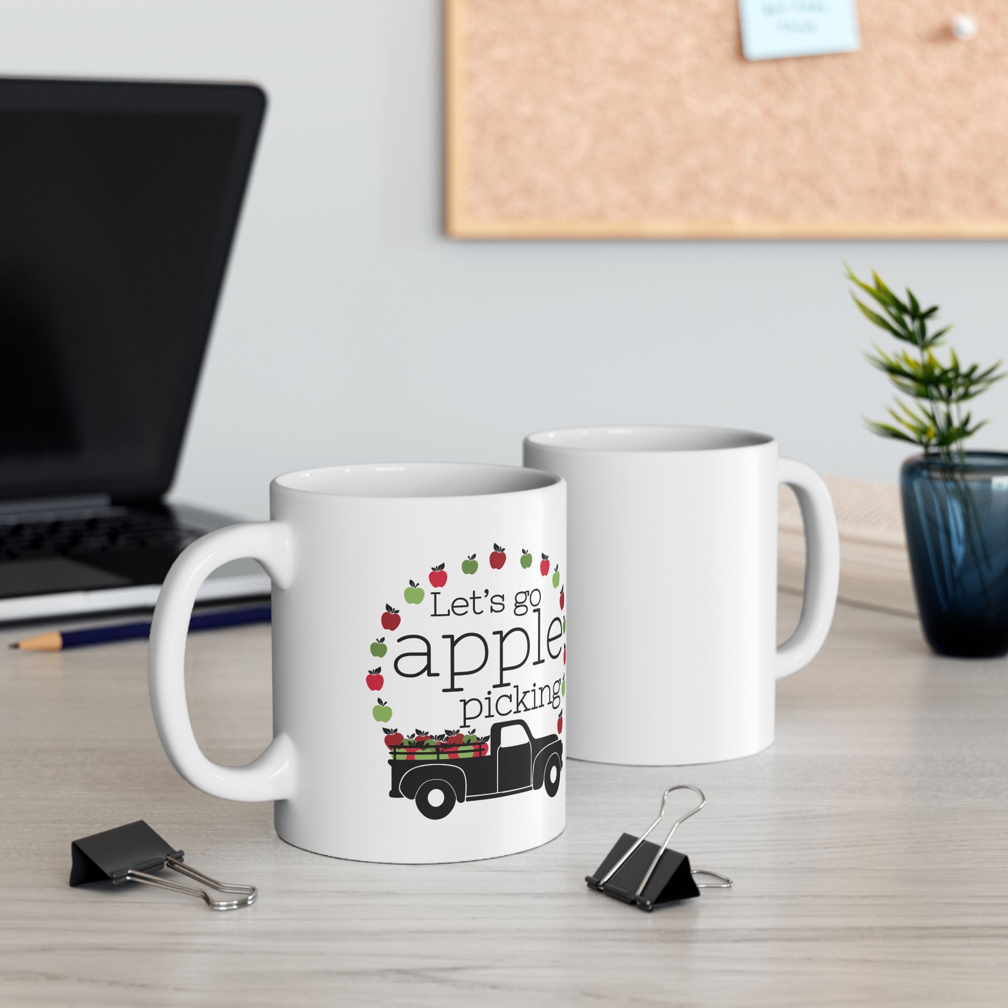 Let's Go Apple Picking Ceramic Coffee Mug