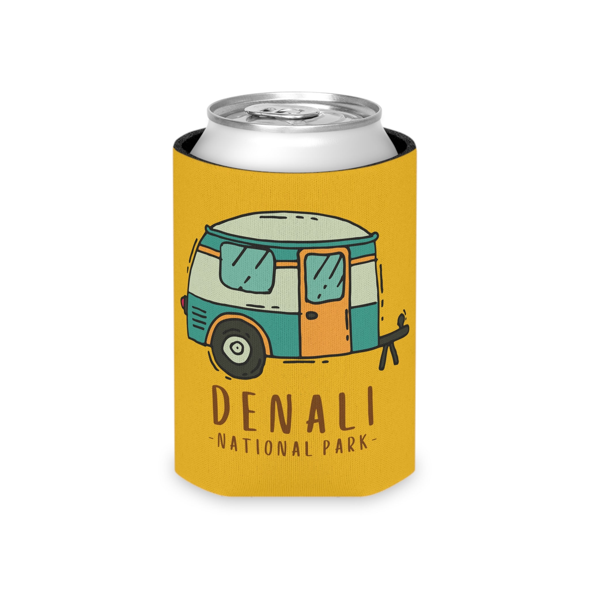 Denali National Park Souvenir Beer Soda Can Cooler Koozie