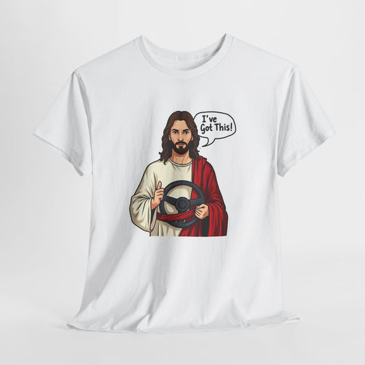 Funny Jesus JDM Car Unisex Tee, Sarcastic Graphic T-Shirt