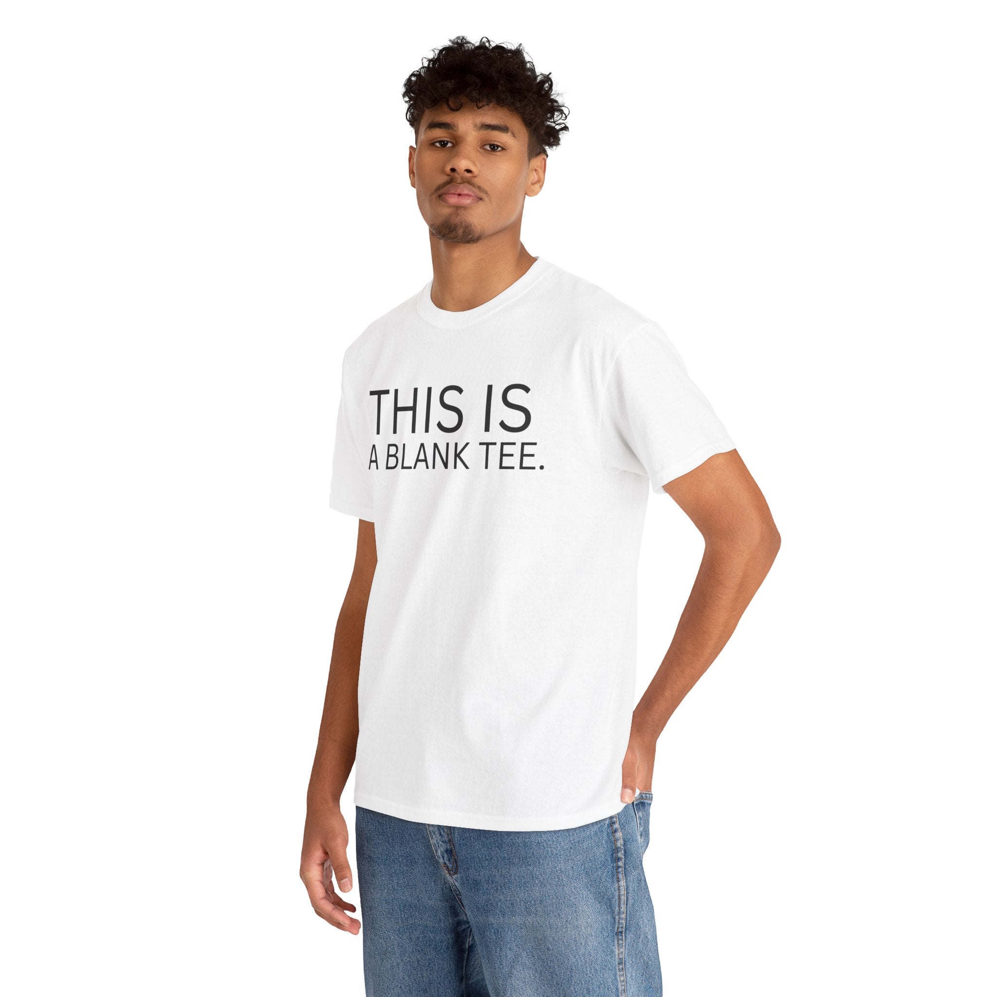 This Is A Blank Tee Funny Humor Adult Unisex Heavy Cotton Tee