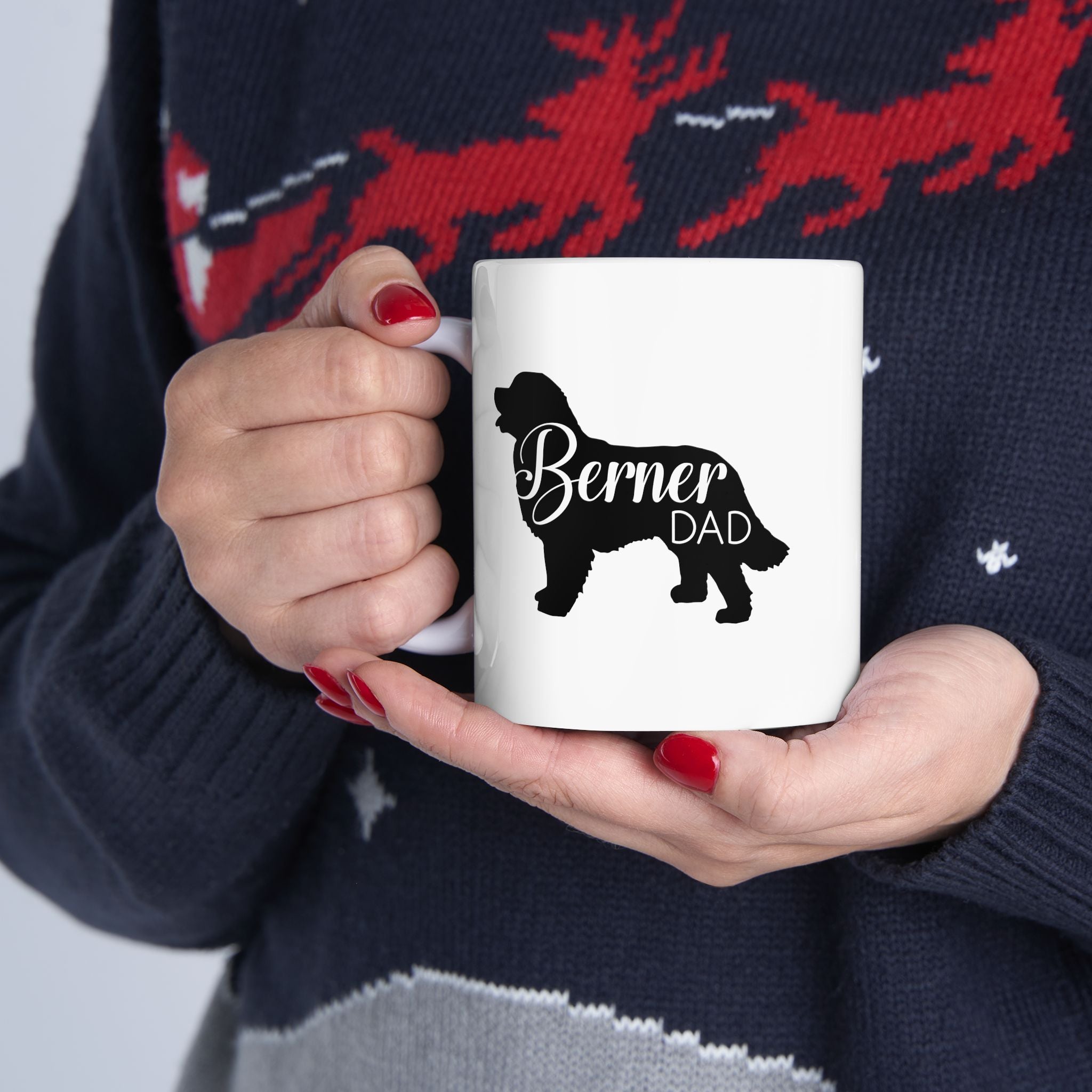 Berner Dad Dog Lover Gift Ceramic Coffee Mug