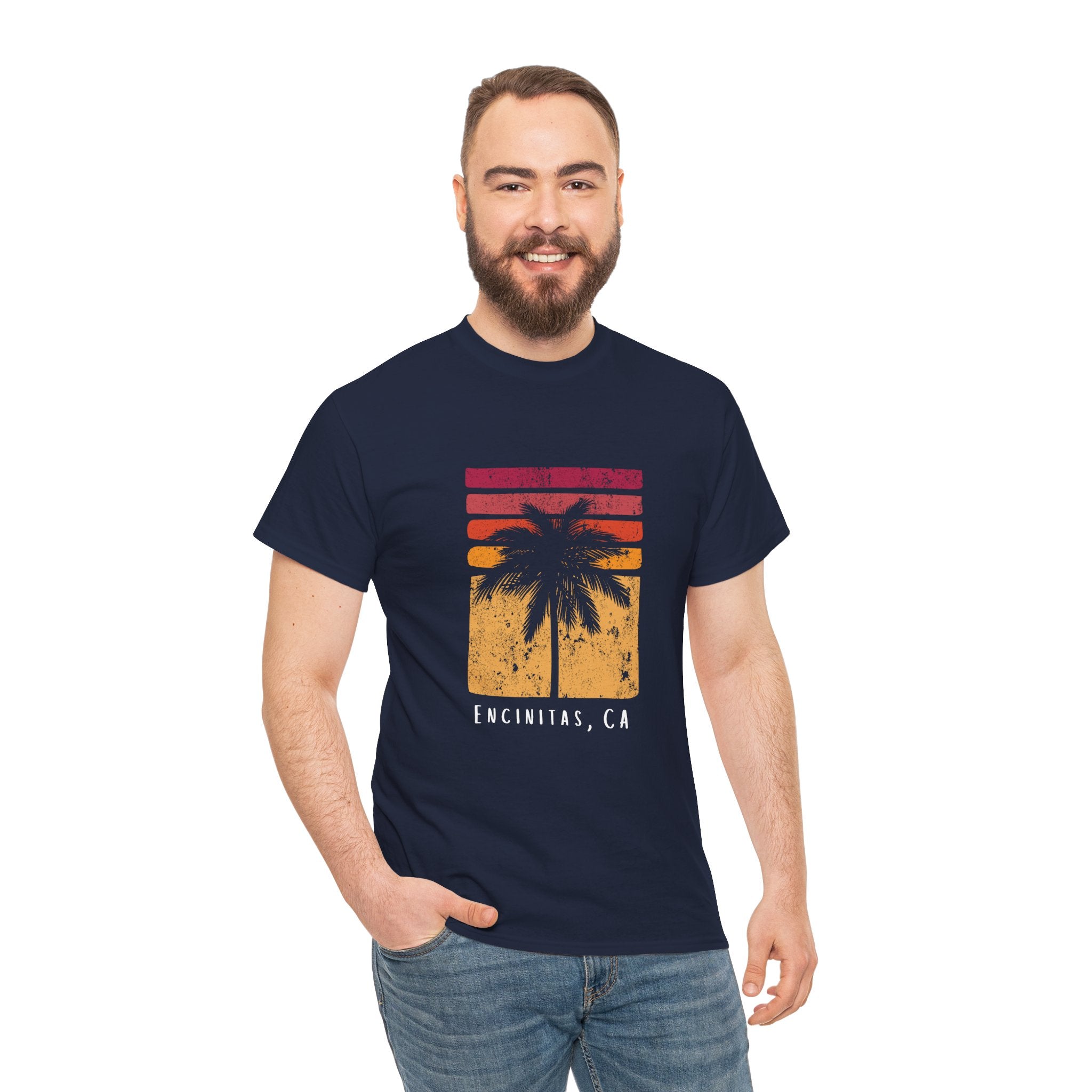 Encinitas California San Diego Souvenir Travel Unisex Vintage Distressed T-Shirt