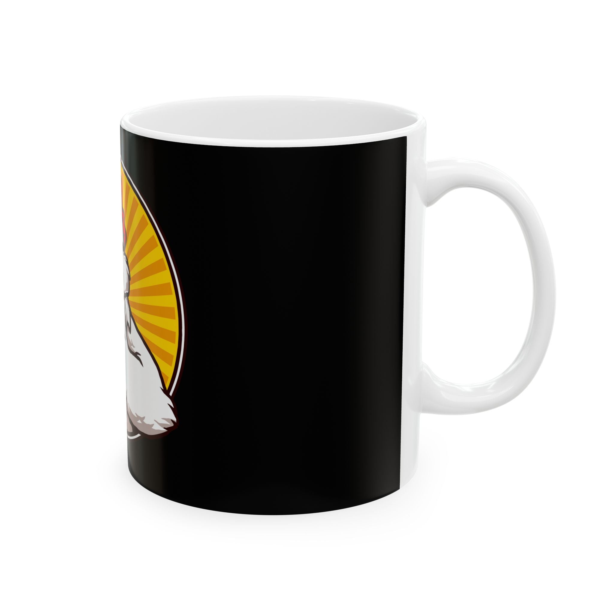 Funny Thumbs Up Cartoon Chicken Novelty Graphic Gift Coffee Mug