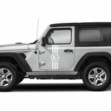Calcomanía de calavera de Punisher compatible con: Jeep Wrangler Rubicon GL