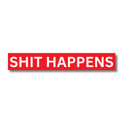 Funny Stuff Happens 11" Bumper Sticker