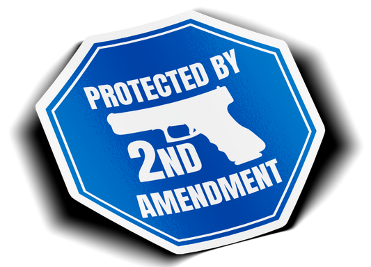 Protected By 2nd Amendment Gun Rights NRA Vinyl Sticker 3-Pack