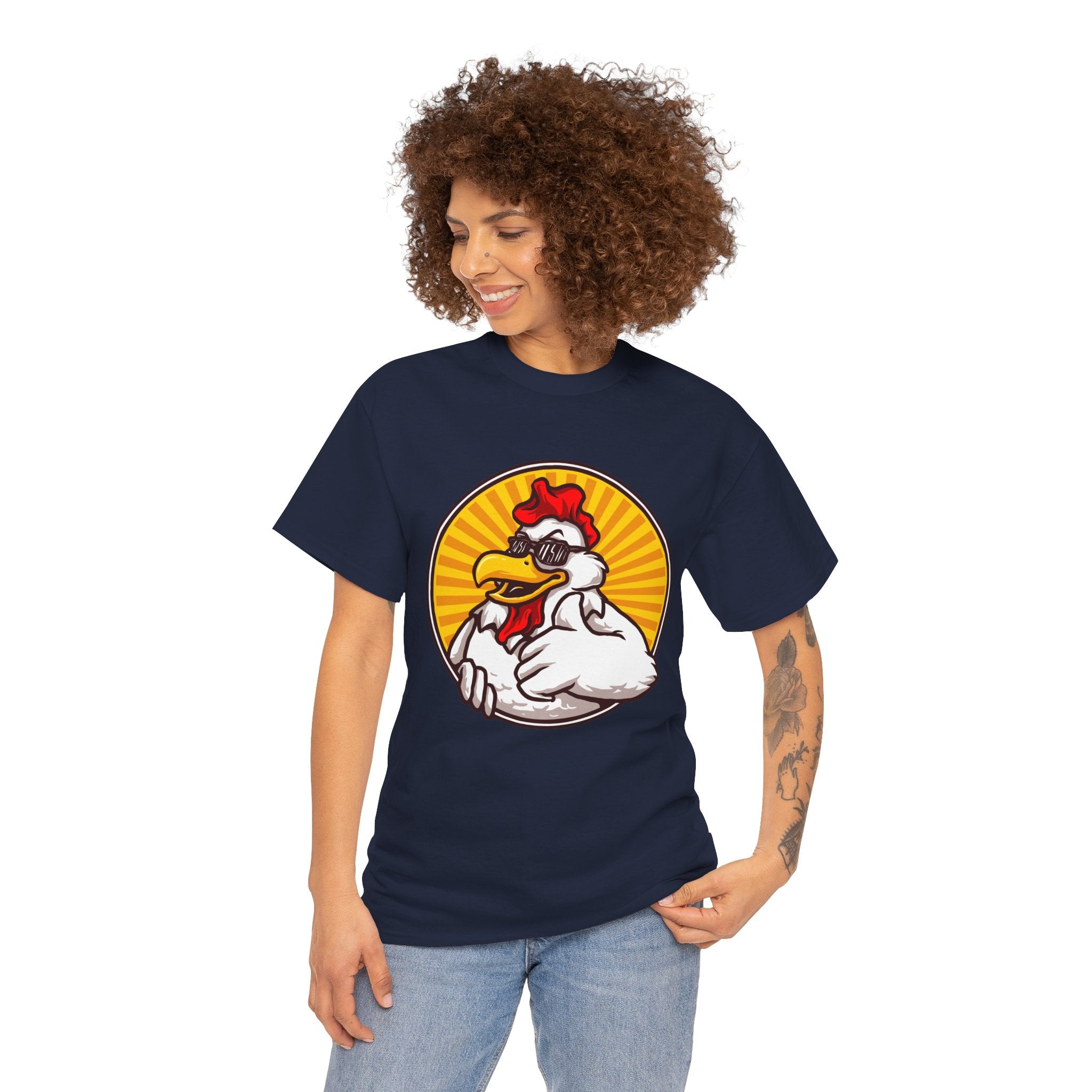 Thumbs Up Chicken Funny Unisex Graphic Novelty T-Shirt