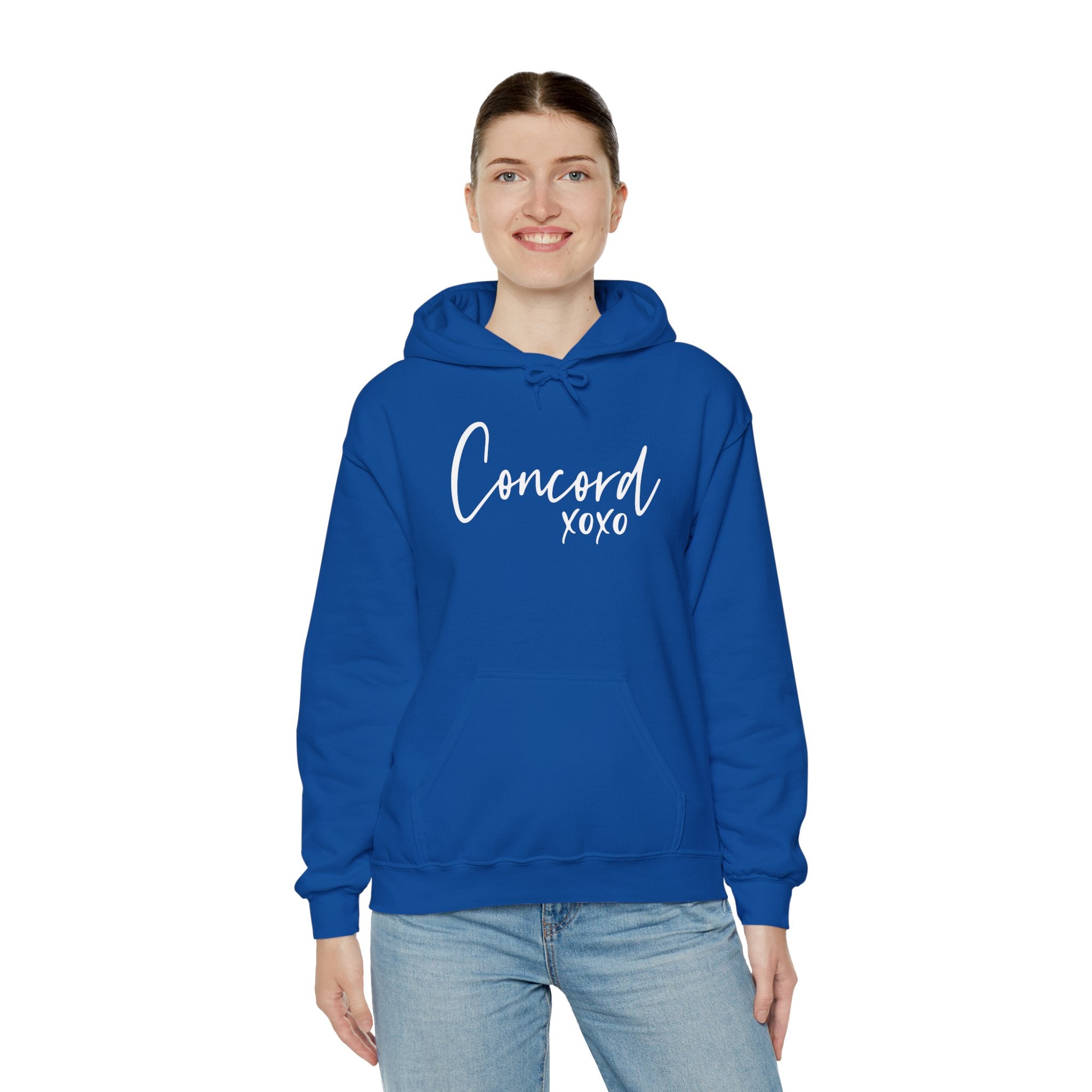 Concord North Carolina NC State Cursive Hoodie