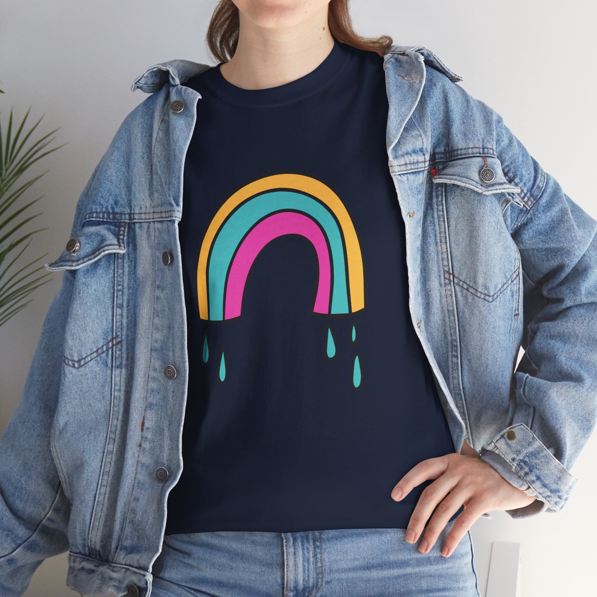 Cute Rainbow Boho Unisex Graphic Novelty Shirt Tee