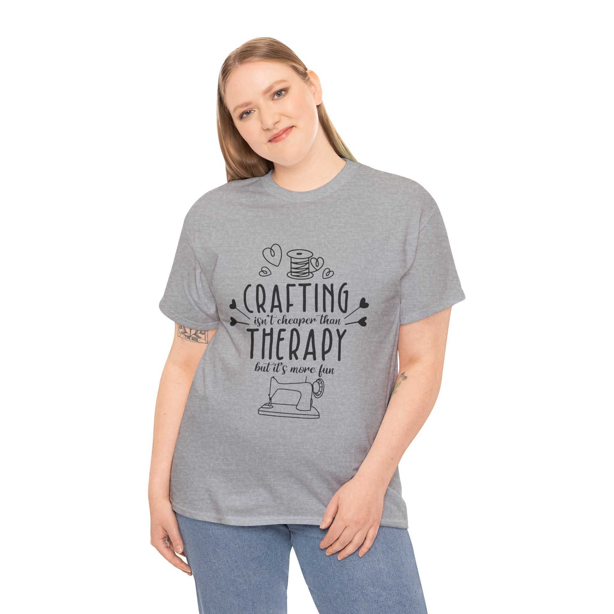 Crafting Isn’t Cheap, It’s Therapy Funny Unisex Graphic Tee