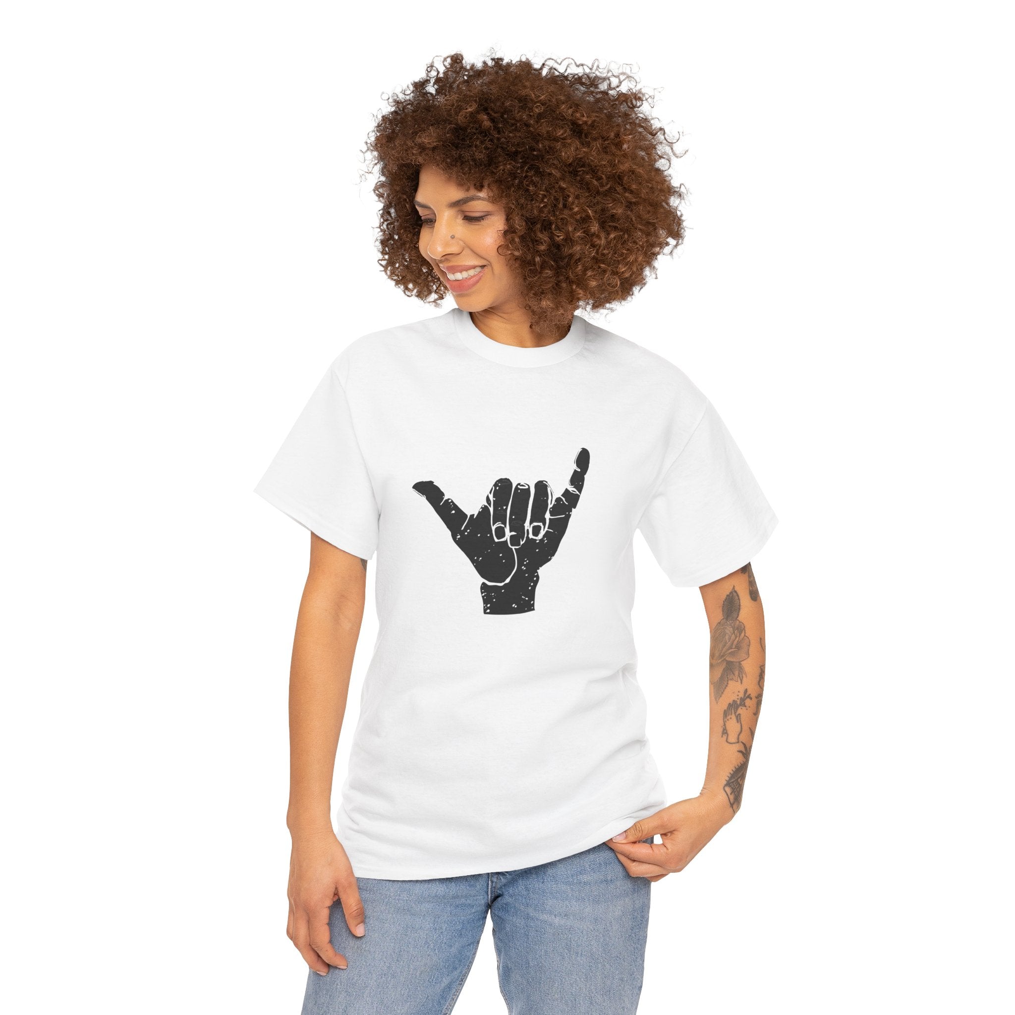 Shaka Gesture Surfing Mens Womens Unisex T-Shirt