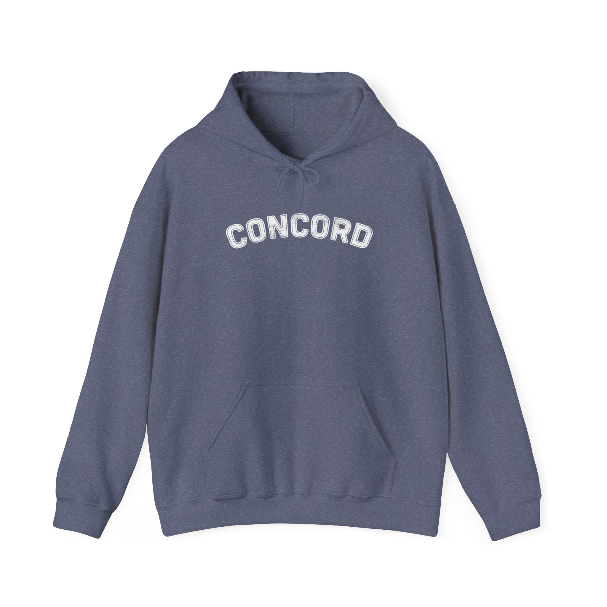 Concord North Carolina NC Curved Font Hoodie