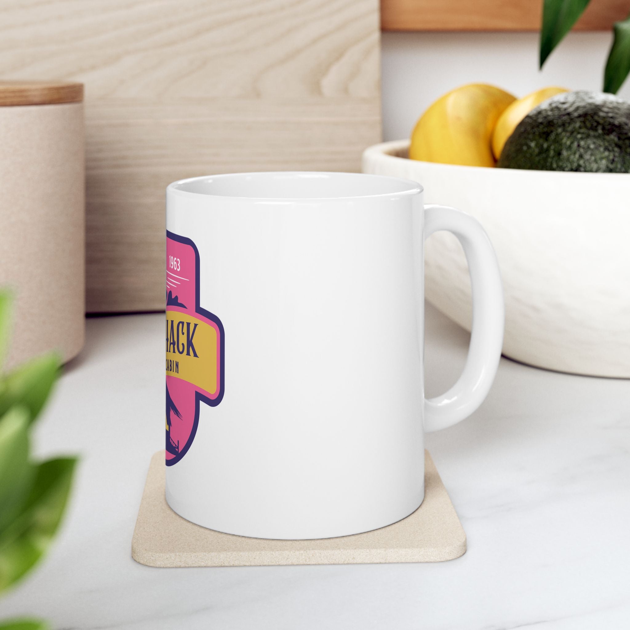 Surf Shack Retro Graphic Novelty Ceramic Coffee Mug