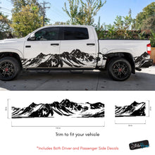 Cargar imagen en el visor de la galería, Mountain Truck Graphic Decal. Overland Vinyl Decal. #7085
