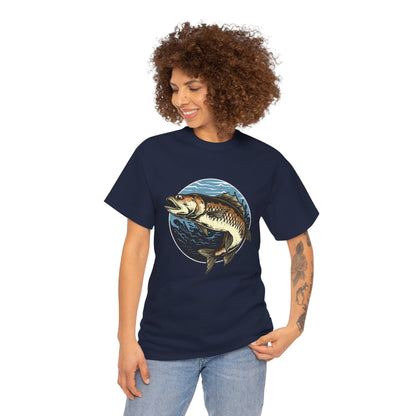 Fisherman Fishing Boat Unisex Graphic Novelty T-Shirt