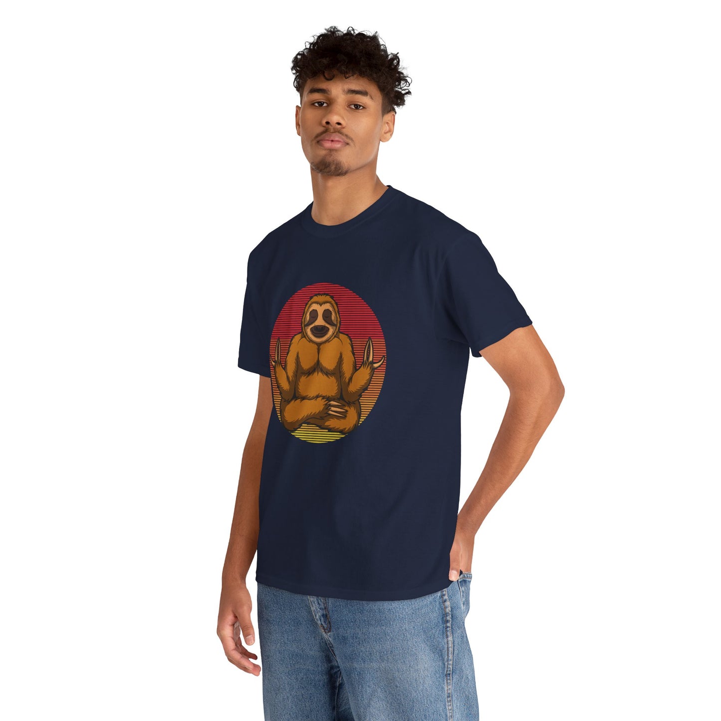 Sloth Meditating Yoga Unisex T-Shirt