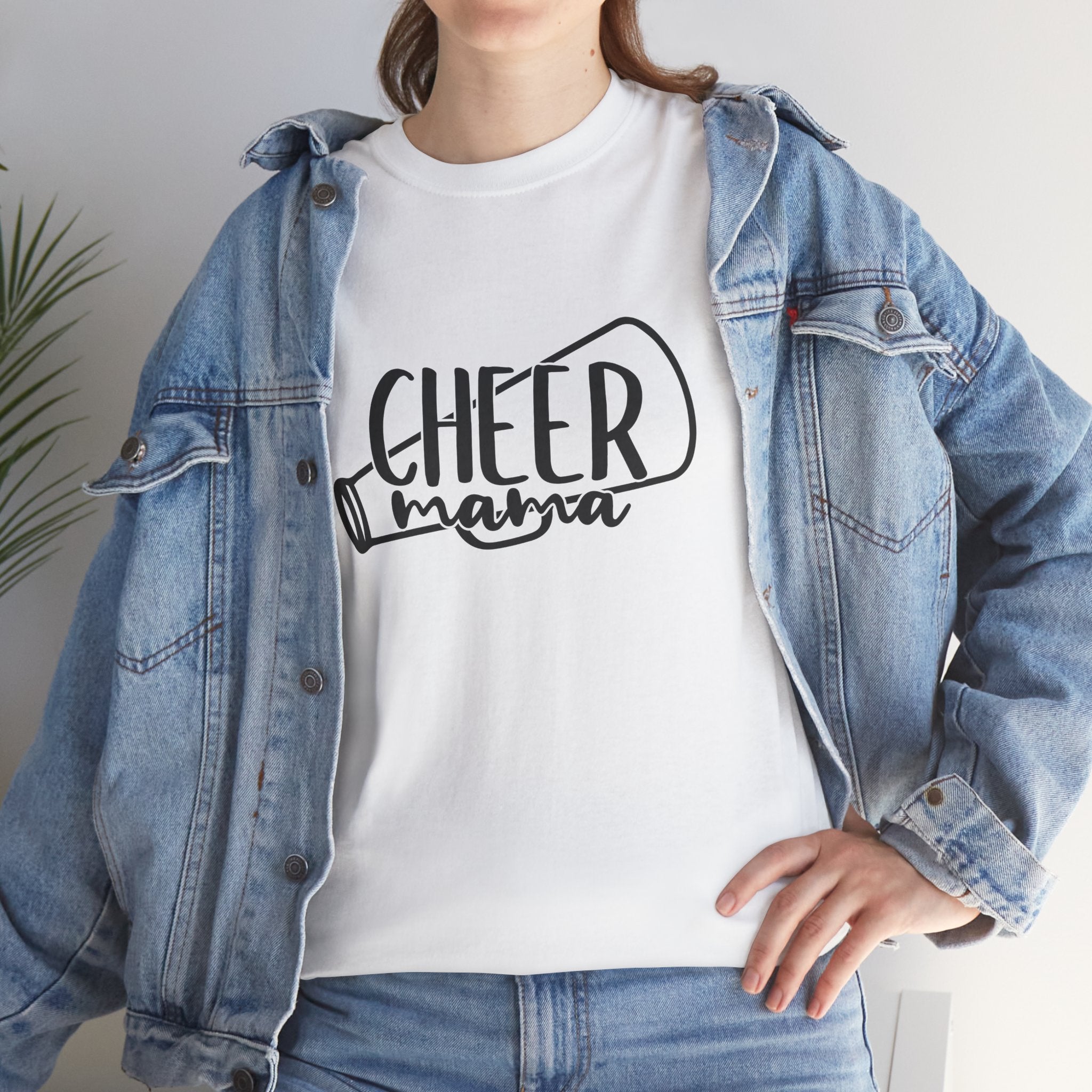 Women's Cheer Mama Mom Cute Graphic Novelty Tee