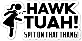 HAWK TUAH Spit on That thang! Holographic Vinyl Decal/Sticker, Spit On That Thang Funny Sticker, Hawk Tush Humor Sticker, STICK3006