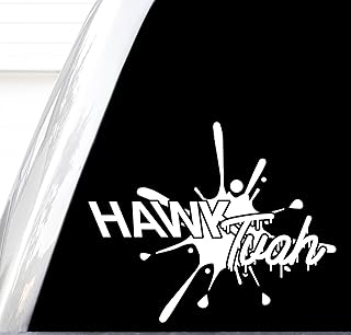 Hawk Tuah Decal, Hawk Tuah Spit Sticker, Spit On That Thang Shirt, If She Don't Hawk Tuah I Won't Tawk Tuah (White, H 5 by L 6 Inches)