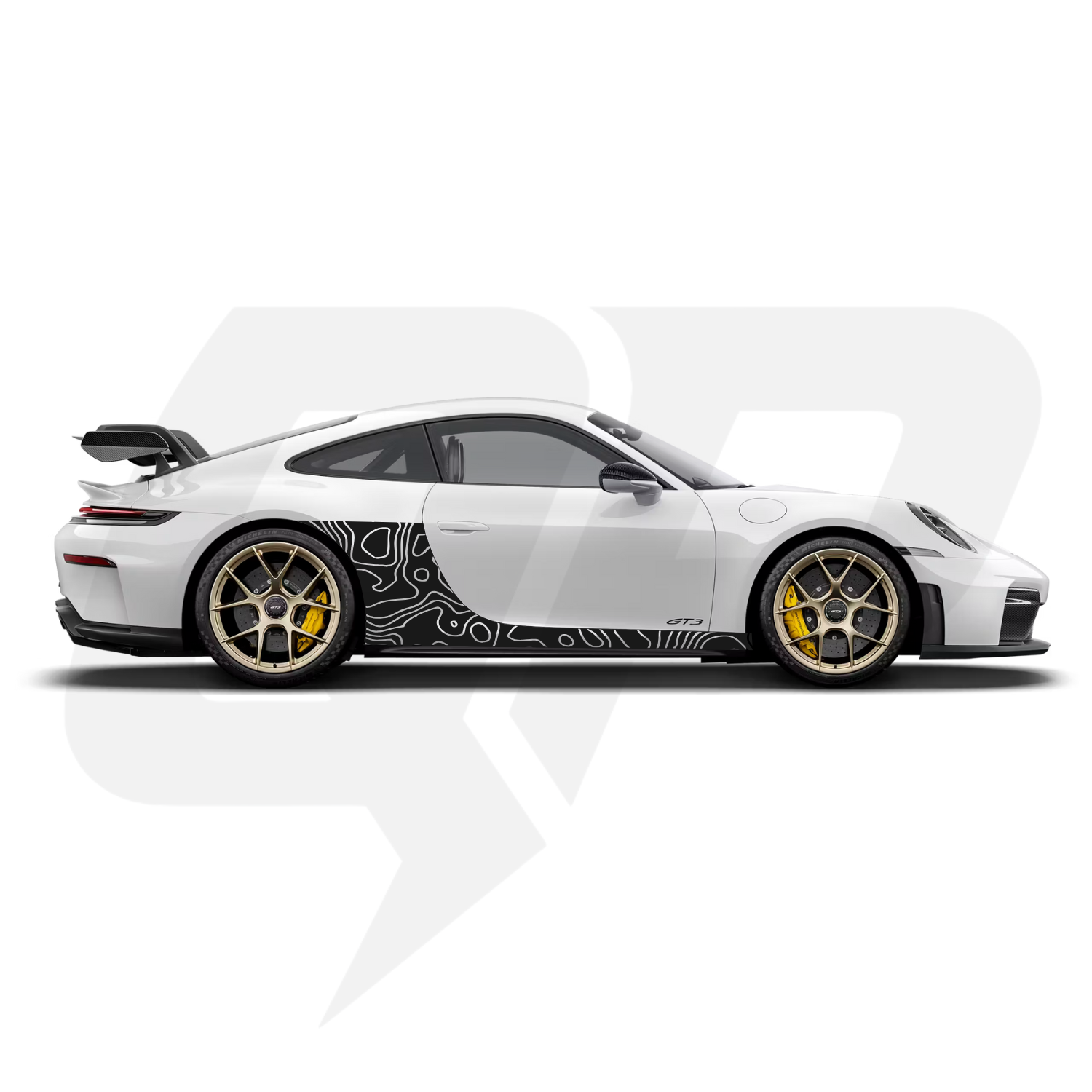 Porsche 992 GT3 Side Rocker Fender Decal Kit