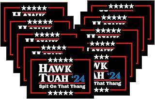 Funny Viral "Spit On That Thang" Hawk Tuah Stickers – Premium Vinyl Decals (10 Pack)