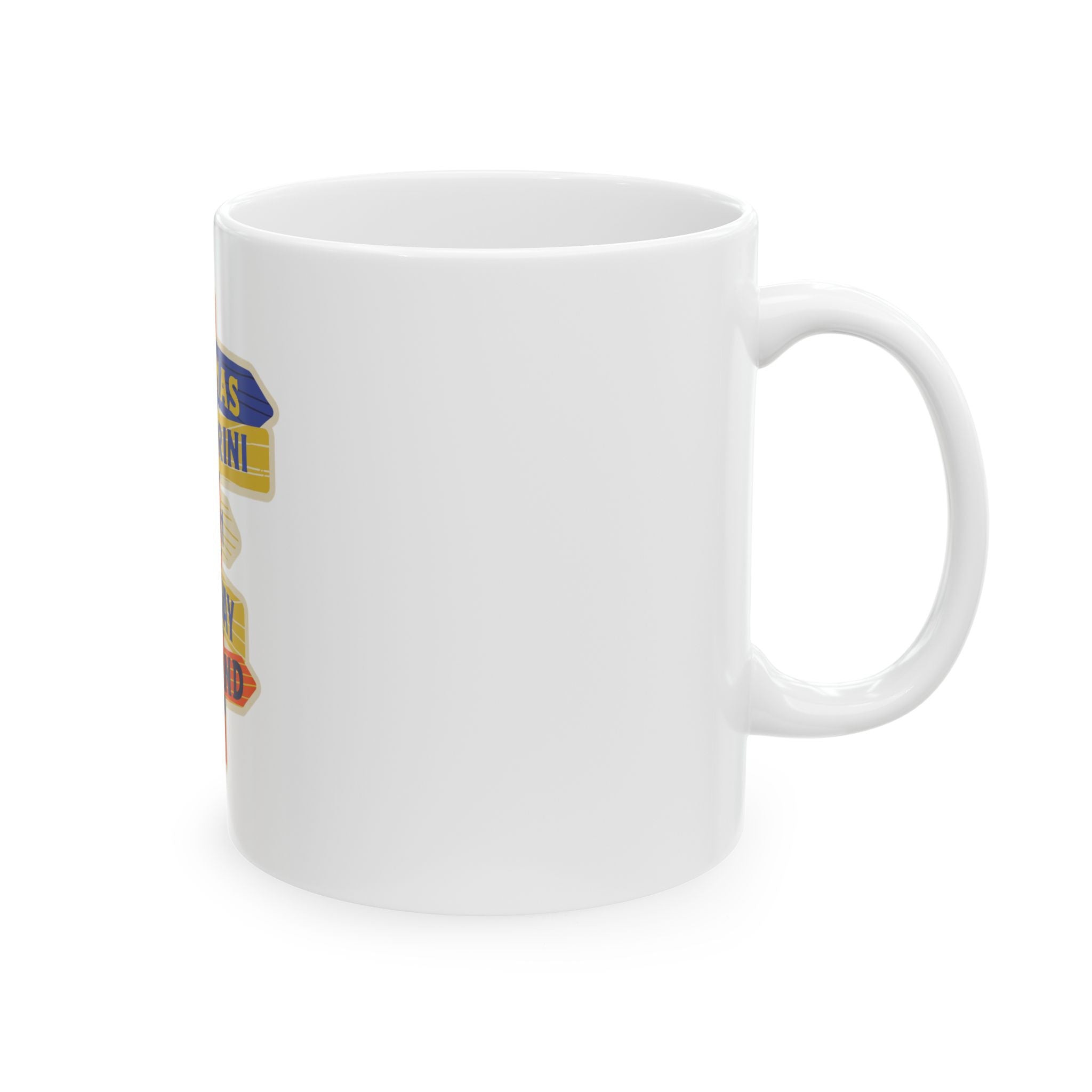 Retro Graphic Novelty Ceramic Coffee Mug