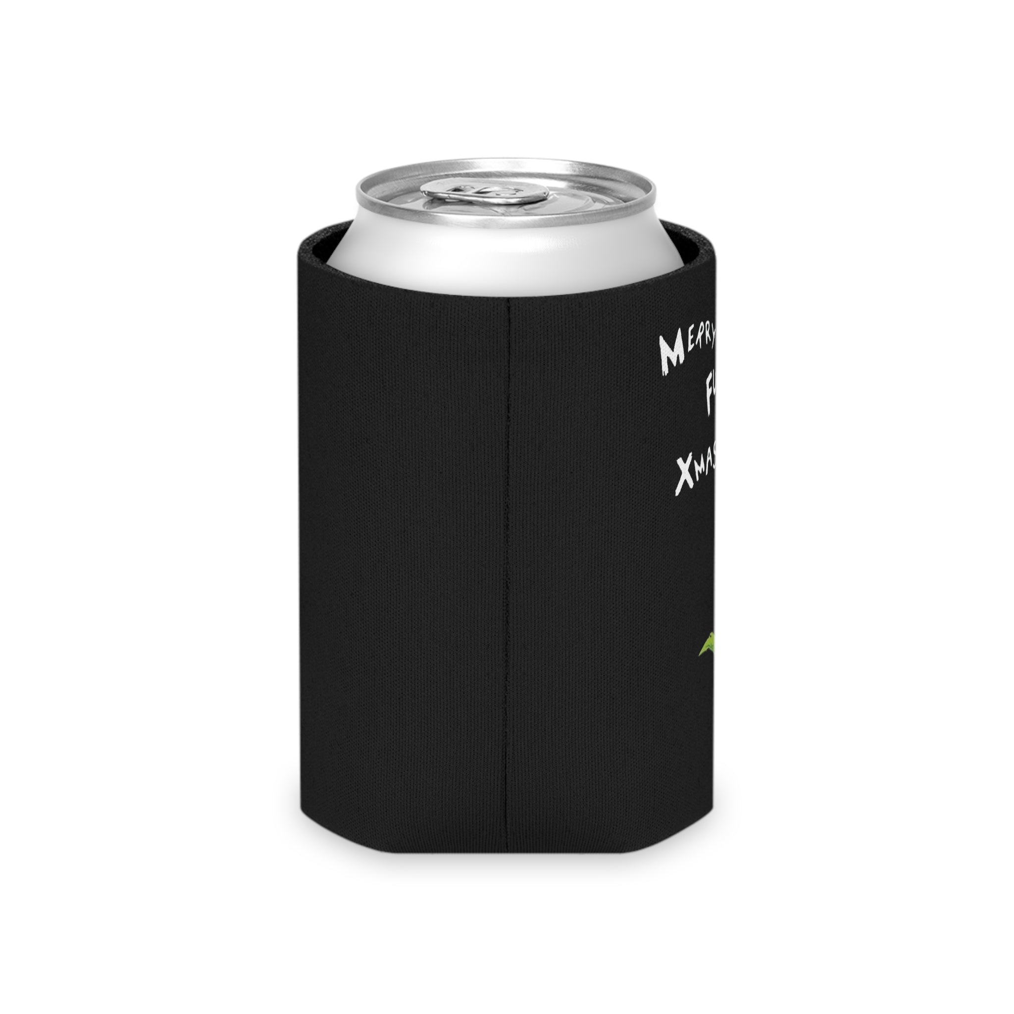 Funny Grinch Christmas Holiday Movie Humor Black Beer Can Cooler