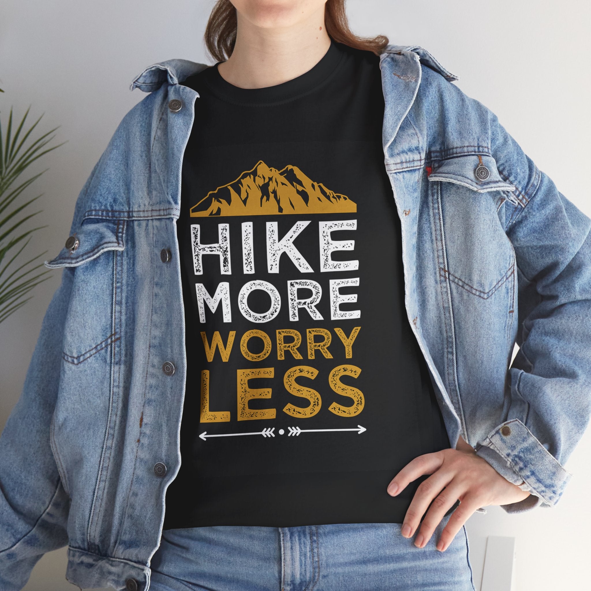 Hike More Worry Less Camping Outdoor Unisex Tee T-Shirt