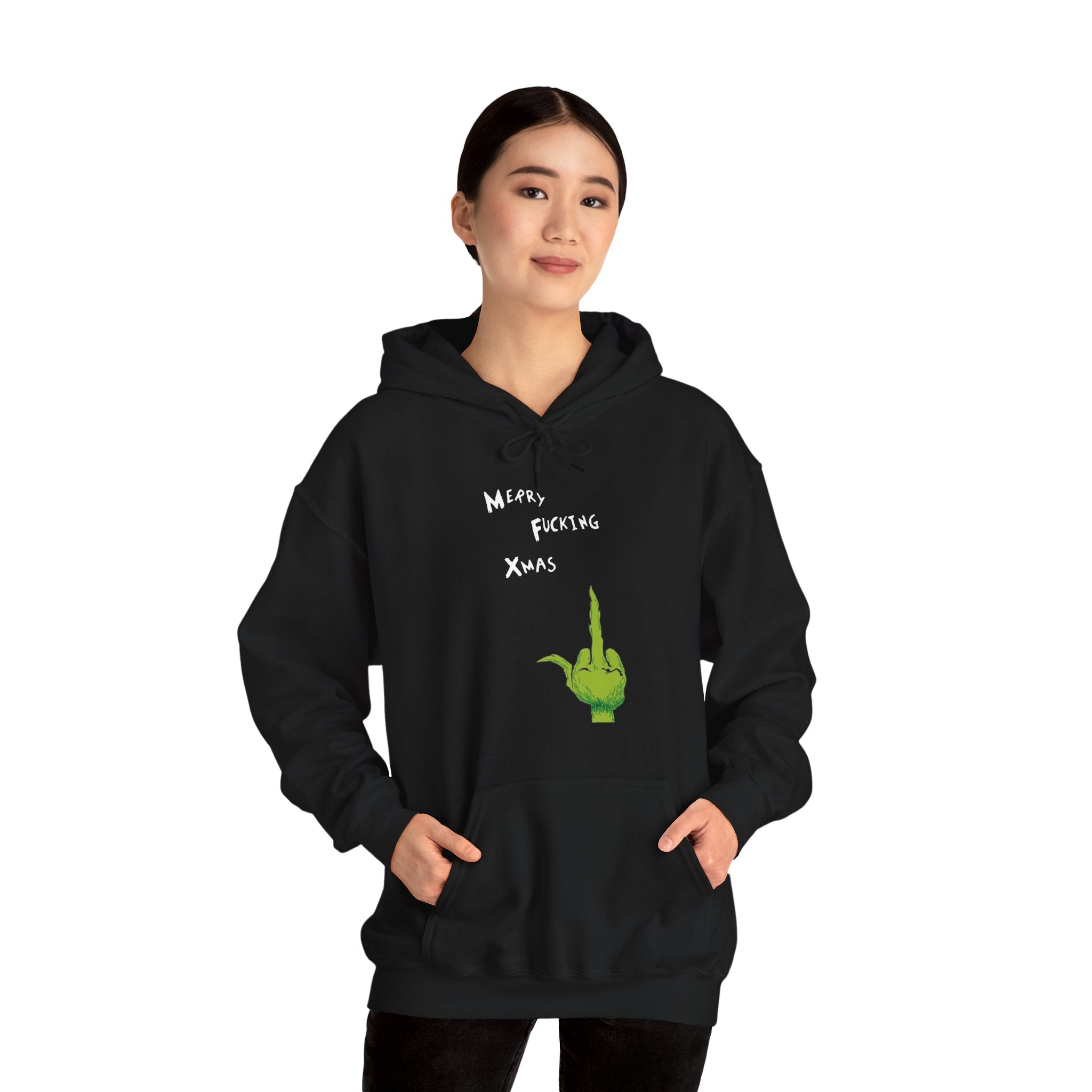 Merry F*cking Christmas Funny Grinch Movie Unisex Hoodie