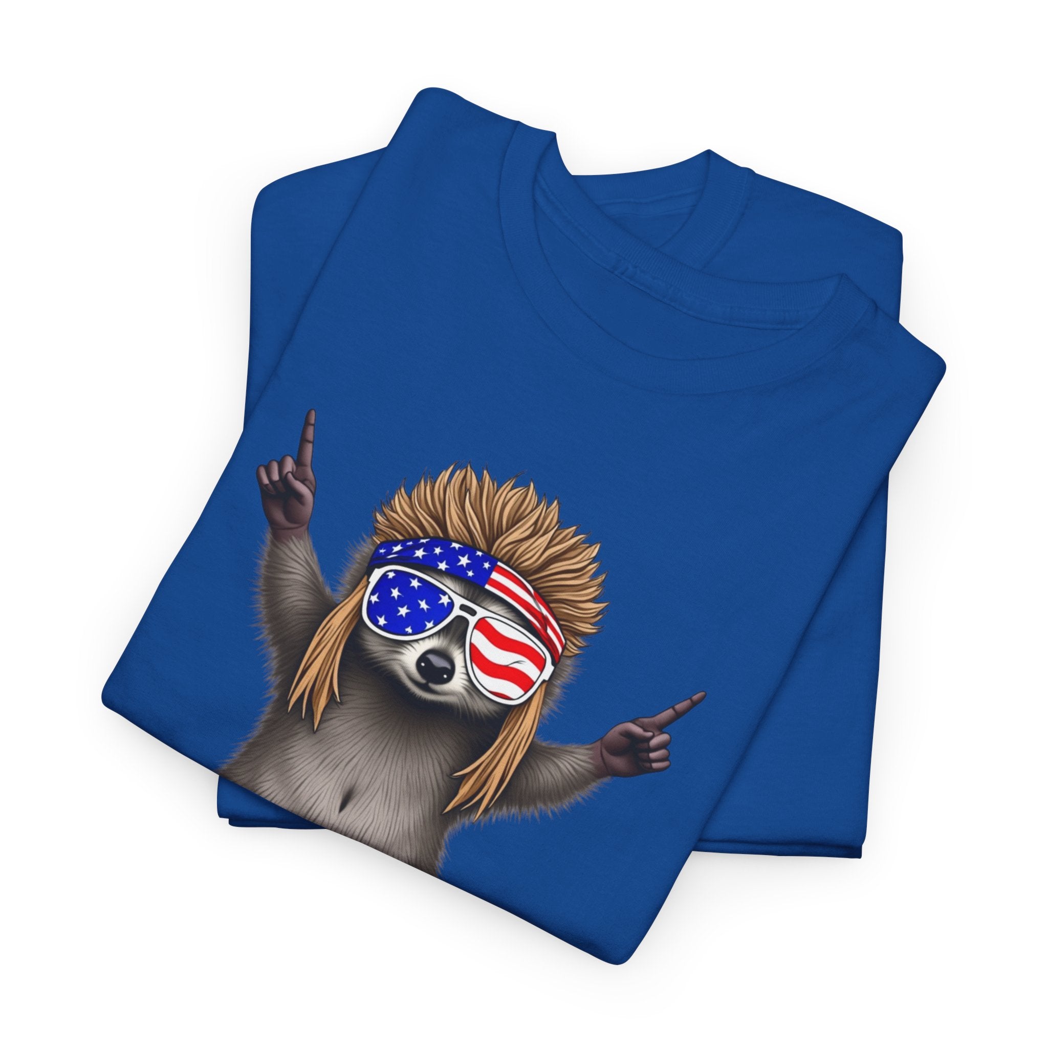 Funny Racoon Patriotic America Tee, Animal Graphic Shirt, 4th of July Unisex