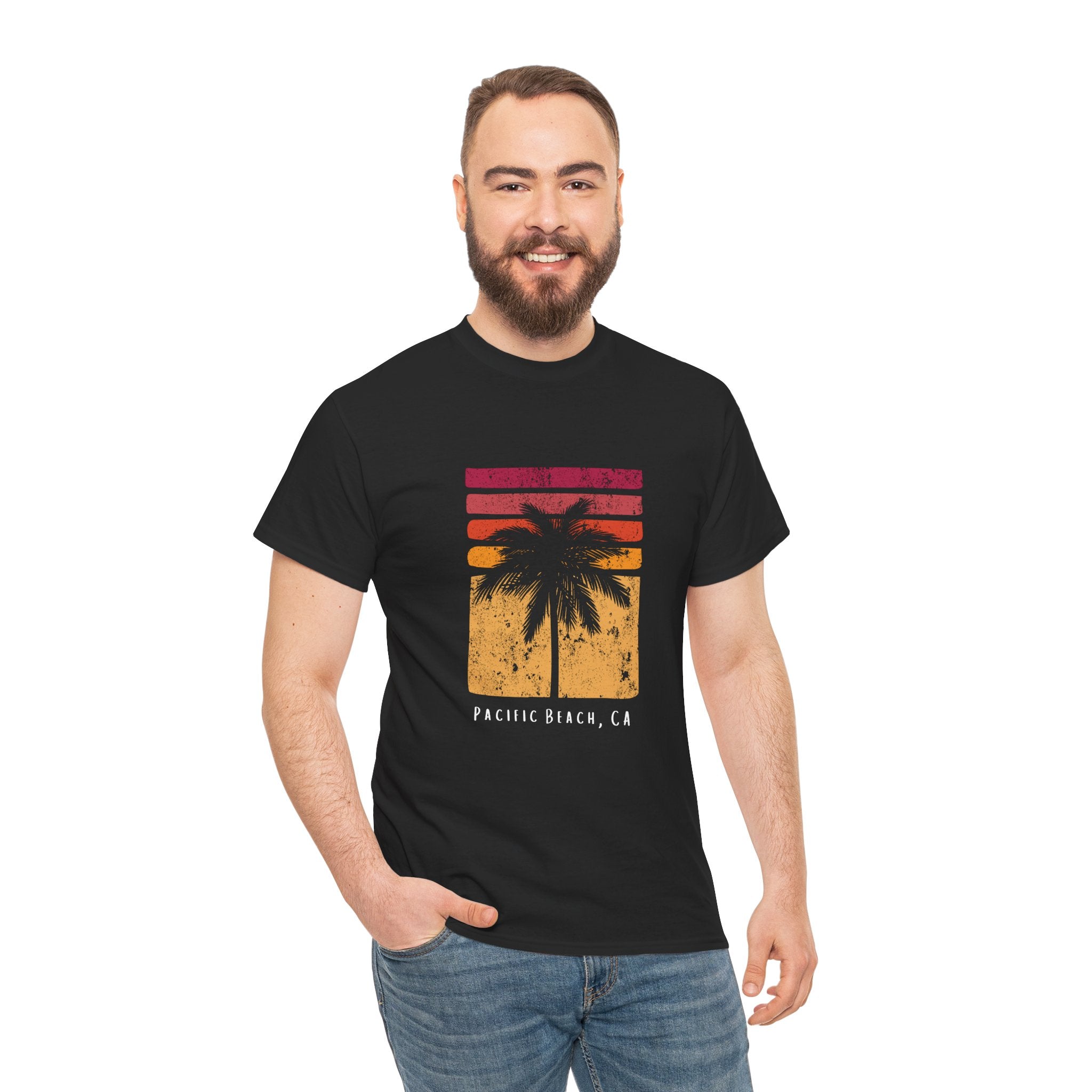 Pacific Beach PB San Diego CA Souvenir Travel Unisex Vintage Distressed T-Shirt