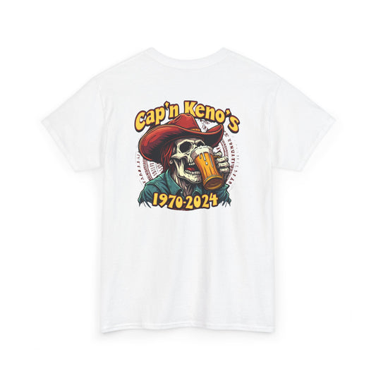 Cap'n Kenos Vintage Skull Graphic T-Shirt