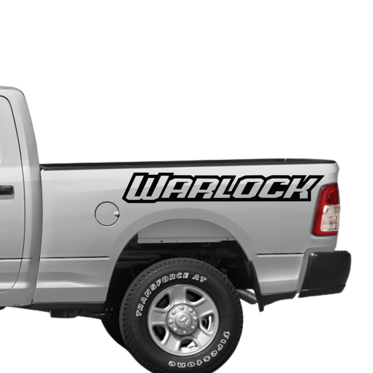 Dodge Warlock Vinyl Decal Truck Sticker – Multiple Sizes 6" to 45" – Durable Weatherproof Graphic for Tailgate or Window