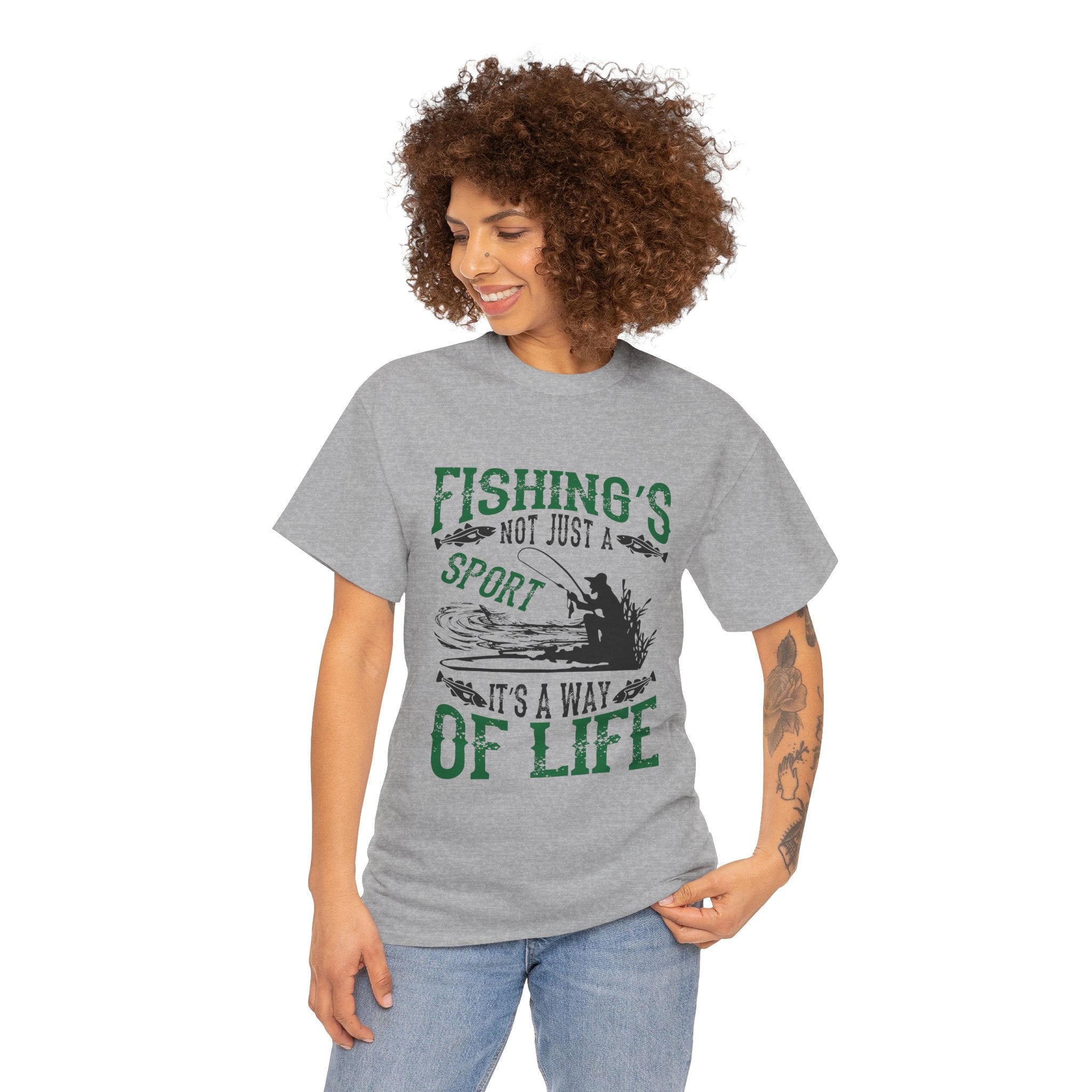 Fishings Not Just A Sport It's A Way Of Life Unisex Graphic Novelty T-Shirt