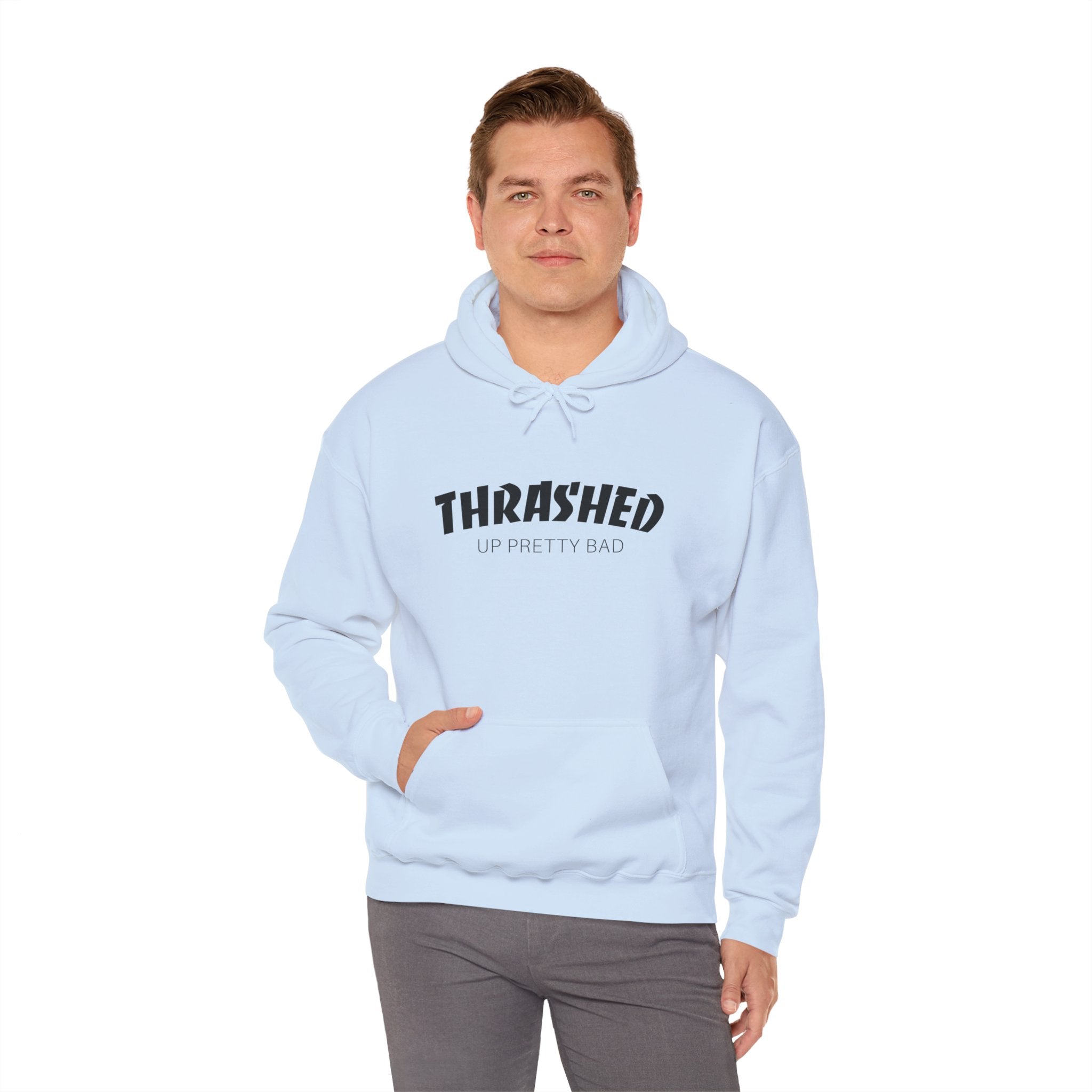 Funny Thrashed Up Pretty Bad Skateboarding Unisex Hoodie