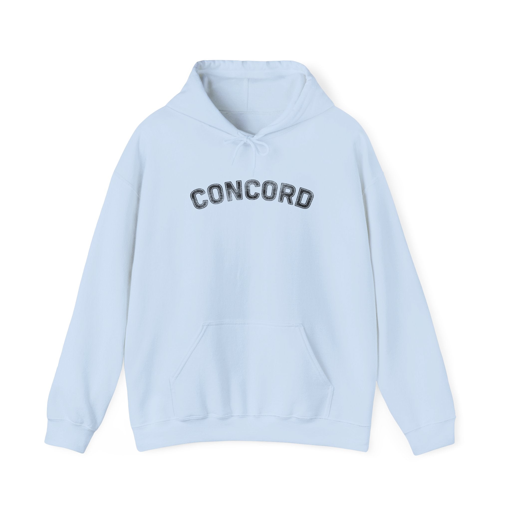 Concord North Carolina NC Curved Font Hoodie