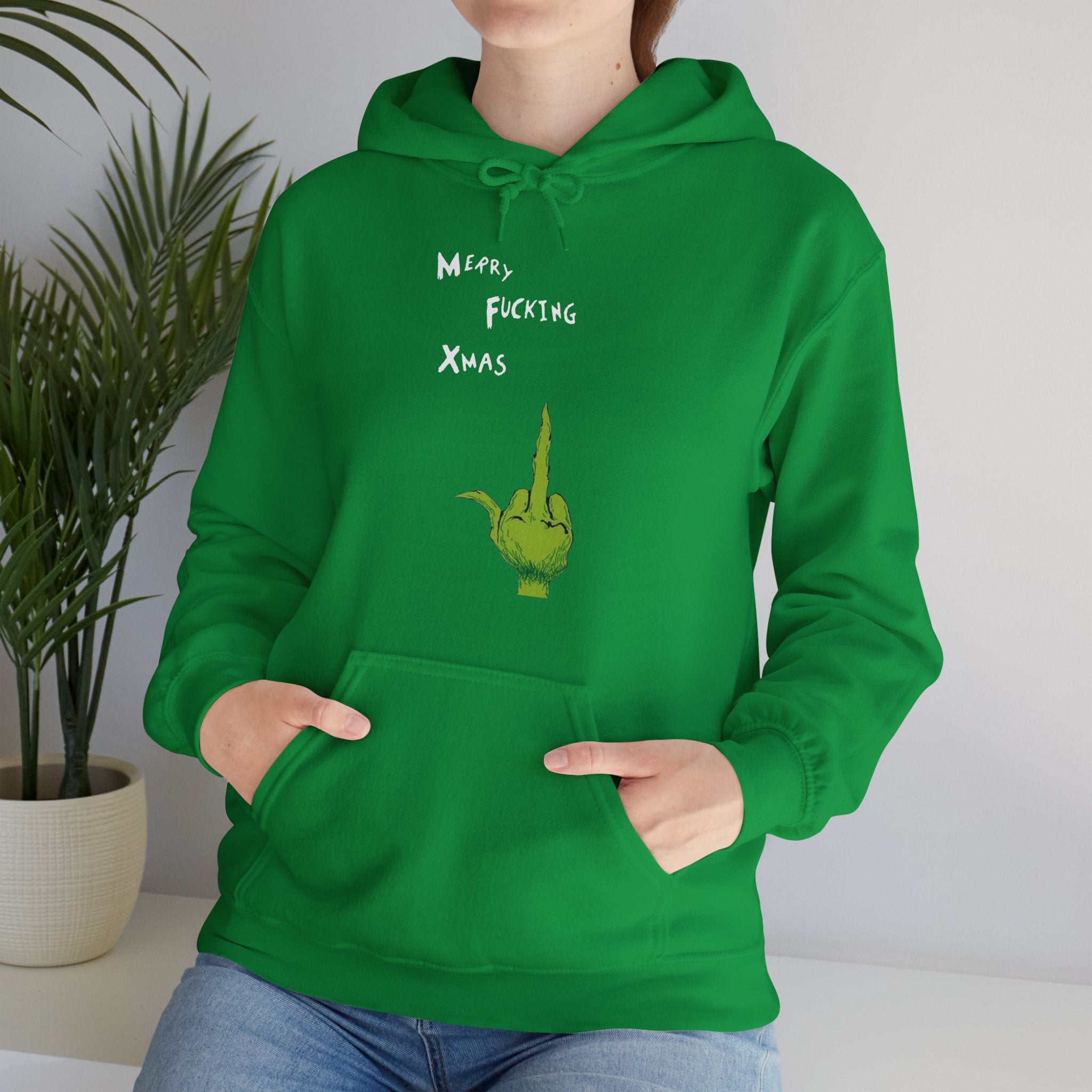 Merry F*cking Christmas Funny Grinch Movie Unisex Hoodie