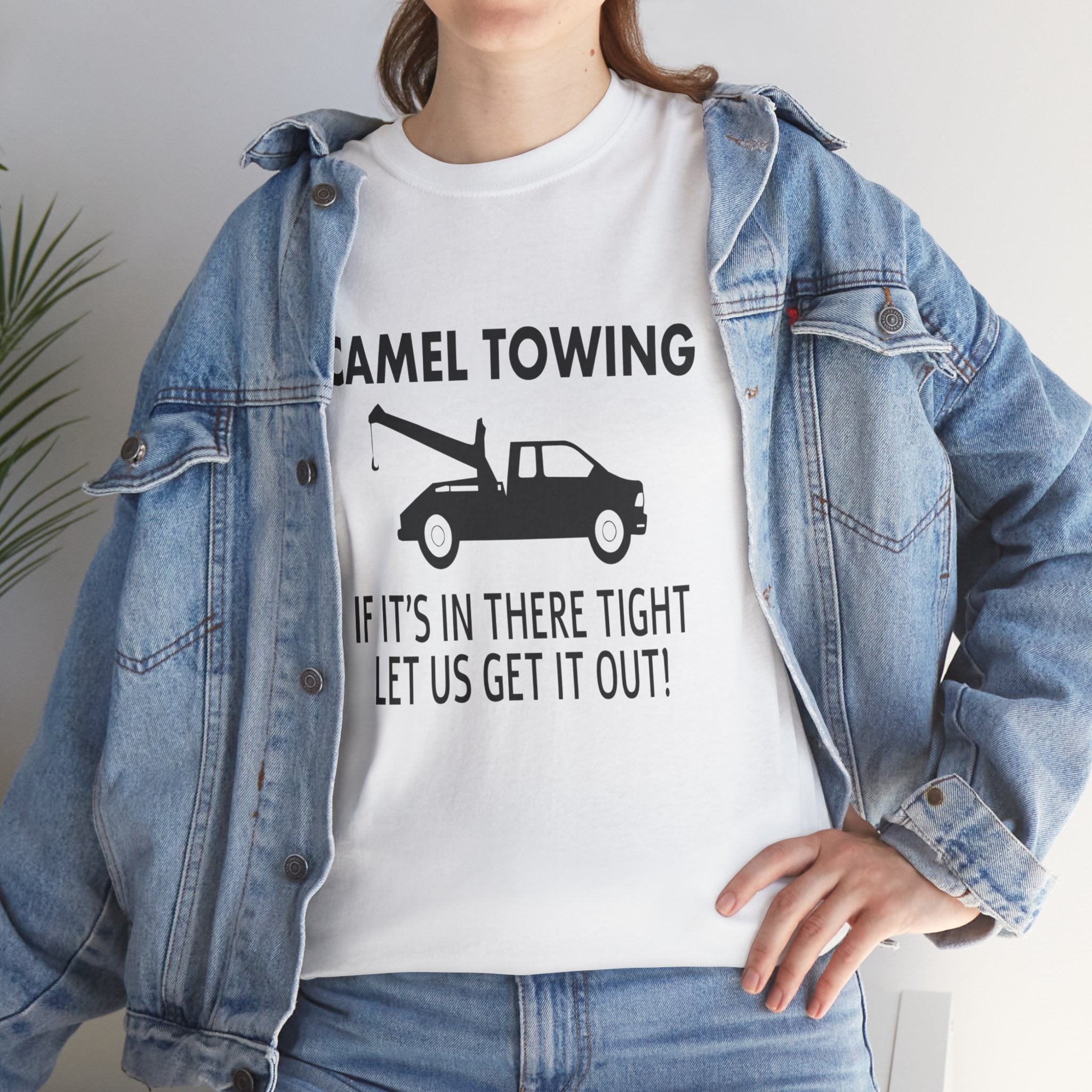 Funny Camel Towing Adult Humor Unisex Graphic Novelty T-Shirt