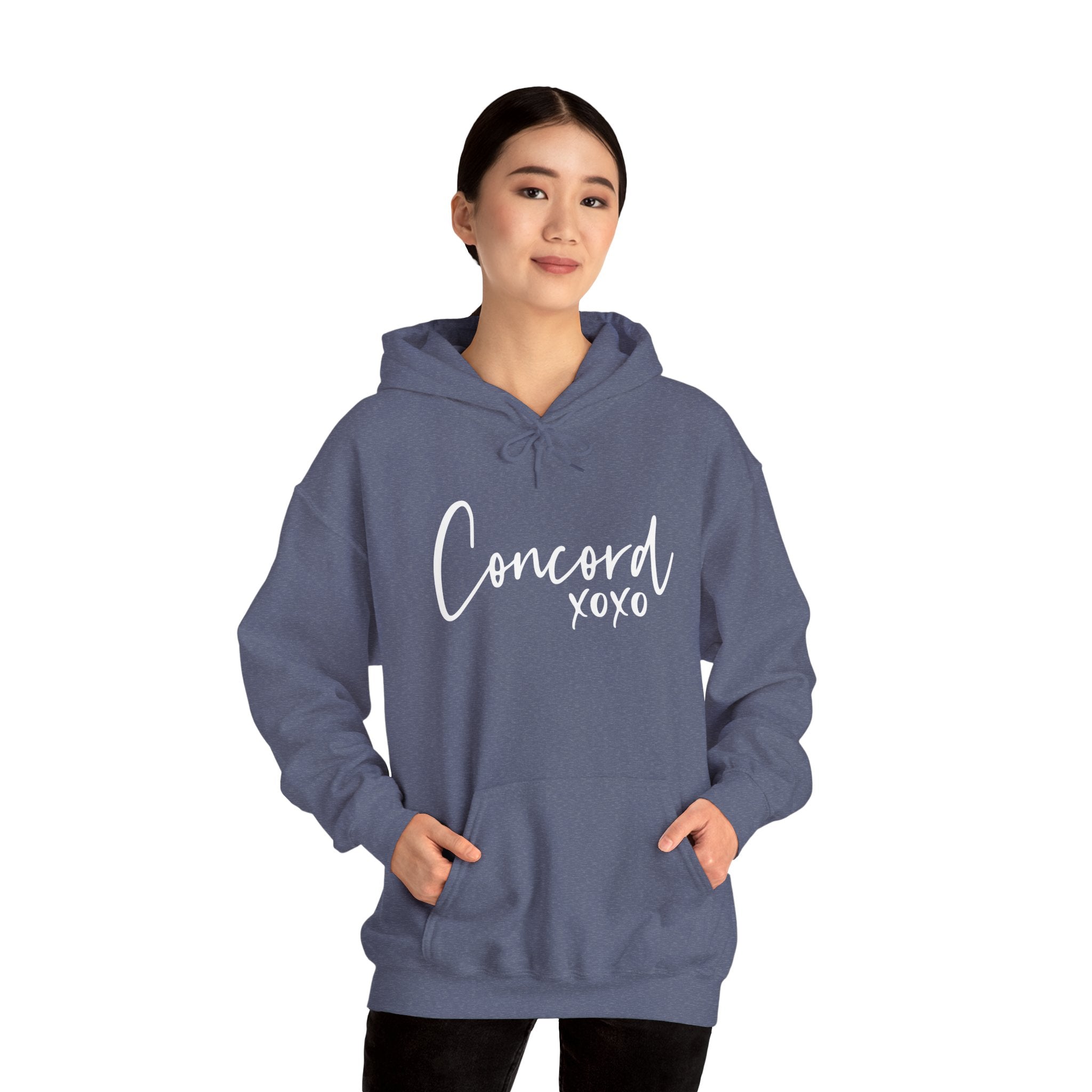 Concord North Carolina NC State Cursive Hoodie