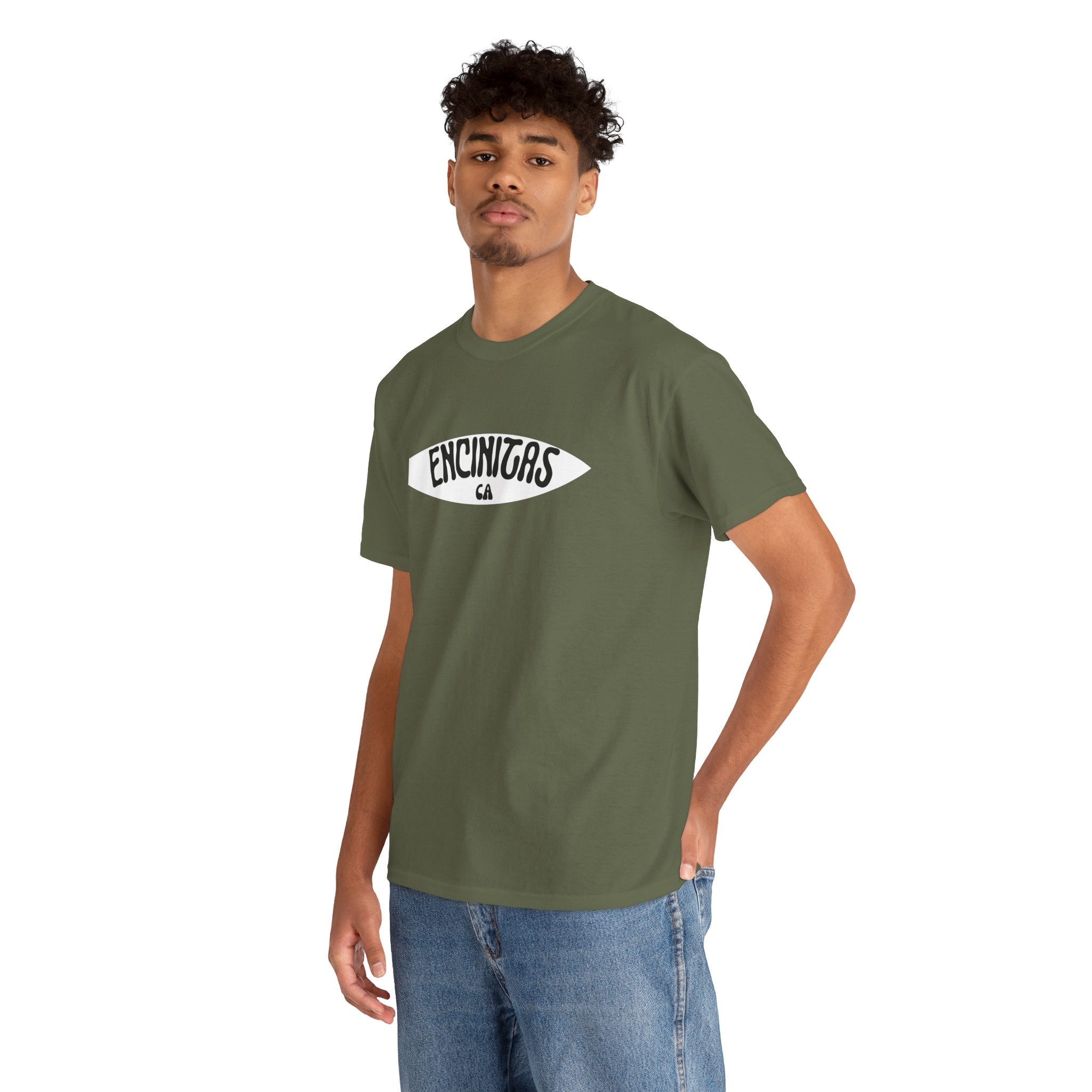 Retro Surfboard Encinitas CA Travel Souvenir Unisex T-Shirt