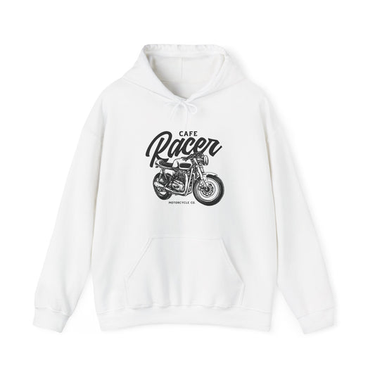 Cafe Racer Motorcycle Vintage Distressed Unisex Hoodie