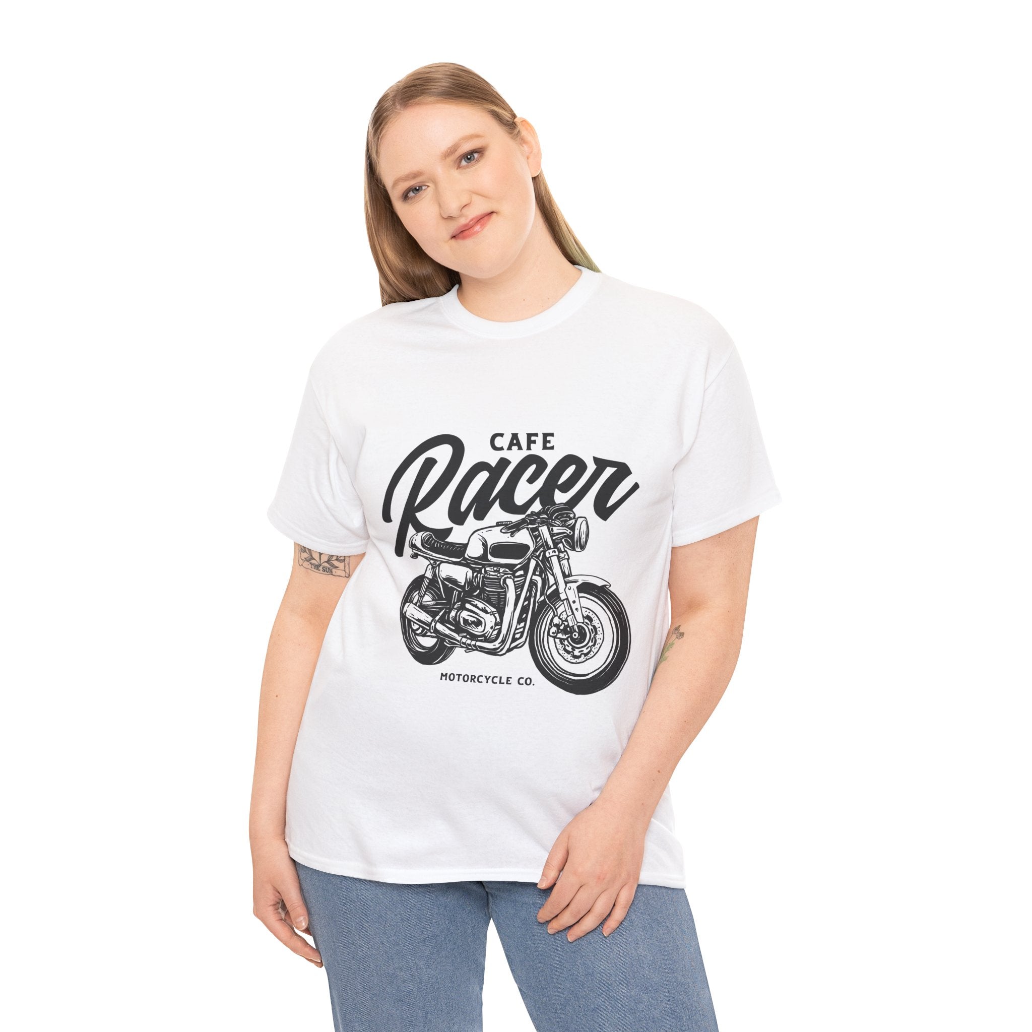 Cafe Racer Motorcycle Unisex Graphic Novelty T-Shirt