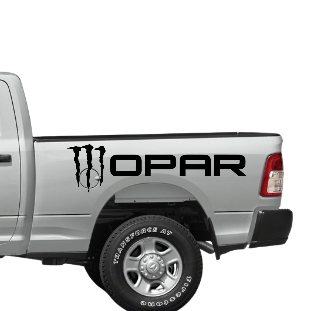 Monster Energy Mopar Logo Vinyl Decal Sticker – Sizes 6" to 45" – Weatherproof Dodge Performance Graphic for Truck or Window