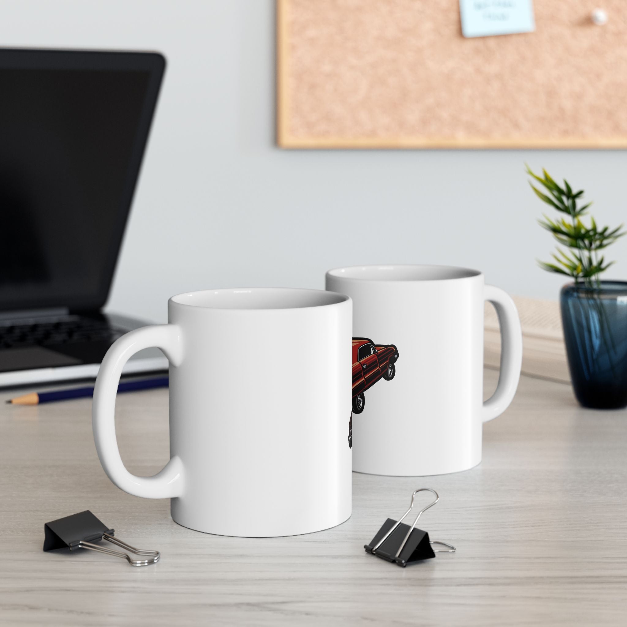 Old-School Classic Muscle Car Graphic Novelty Ceramic Coffee Mug