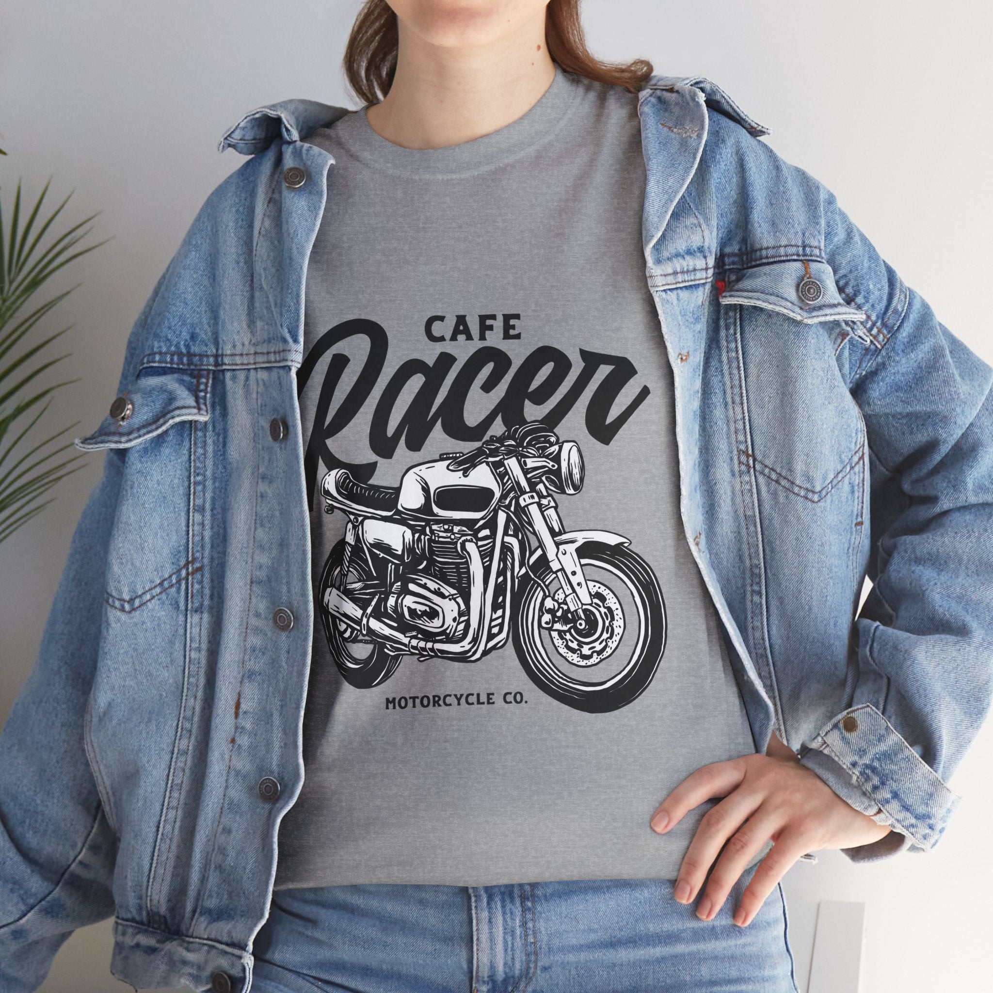 Cafe Racer Motorcycle Unisex Graphic Novelty T-Shirt